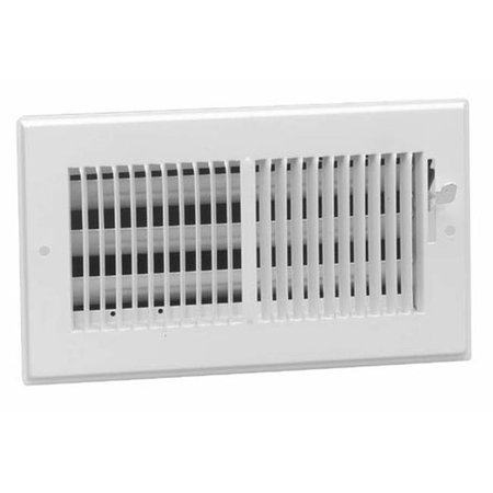 HART COOLEY AMERICAN METAL Hart Cooley American Metal 14in. X 8in. White Steel Wall Diffusers 1-3in. Grille Bar 356W14X8